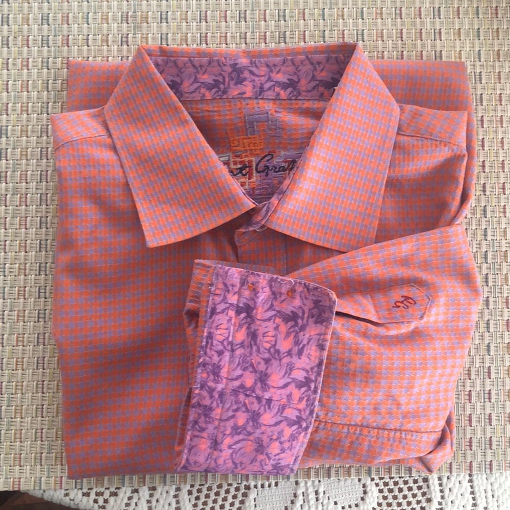 Men’s Lg, Robert Graham long sleeve shirt.